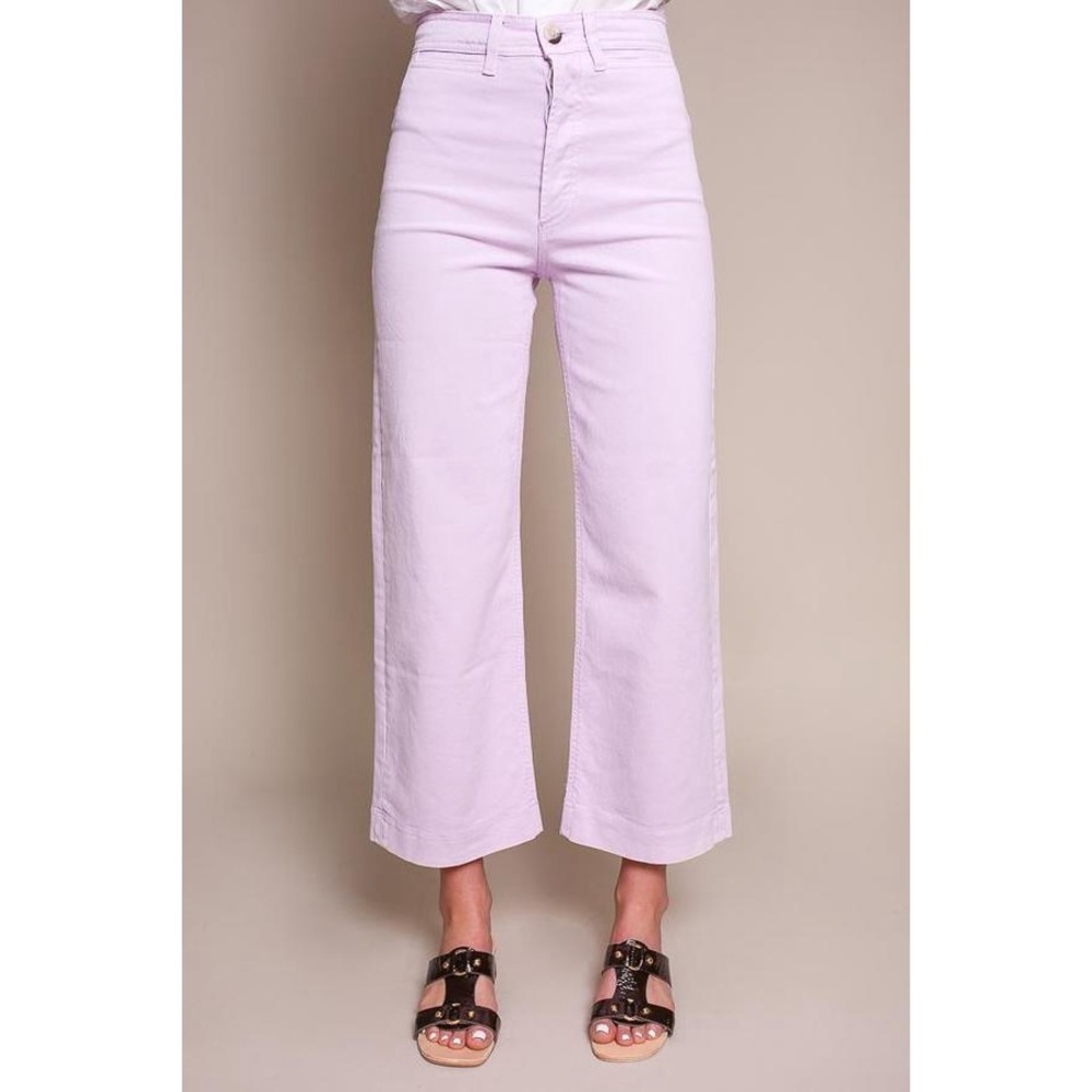 LIKE NEW M.i.h Jeans Caron High-Rise Cropped Wide Leg Pants in Lupin